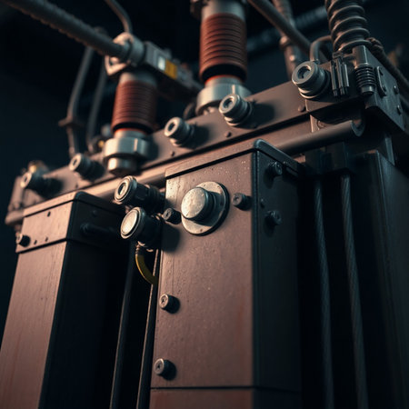 Electrical equipment and equipment in a power plant. Selective focus.の素材