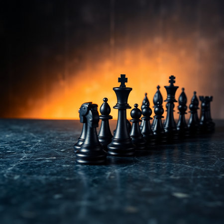 Chess board game concept of business ideas and competition and strategy ideas conceptの素材