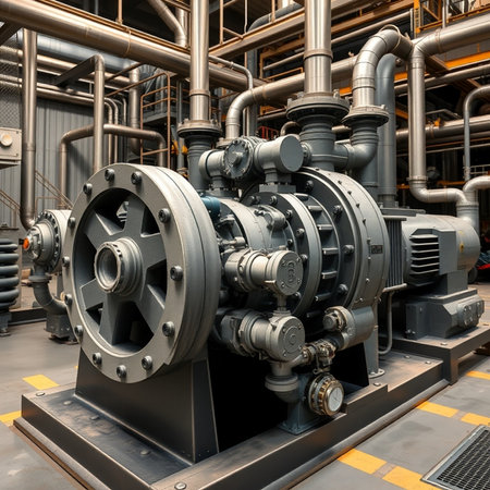 Industrial zone, Steel pipelines and equipment in a power plant.の素材