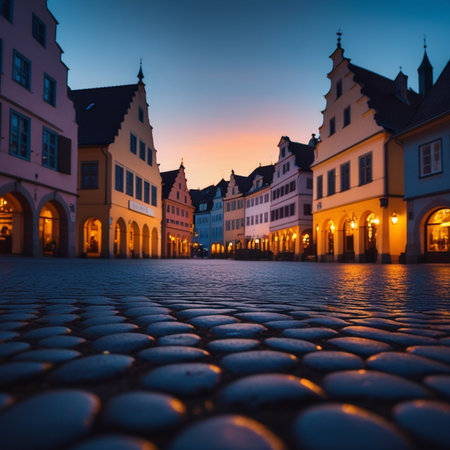 Old Town of Rothenburg ob der Tauber in Bavaria, Germanyの素材