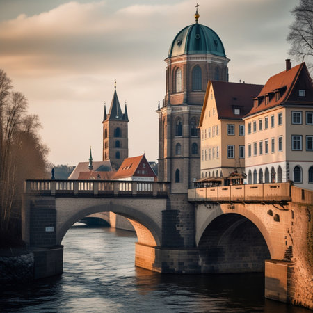 Architecture of the old town of Bamberg, Germany.の素材