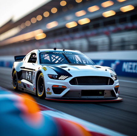 The Mercedes AMG GT3 of Team Mercedes in action during the Malaysia Formula One Grand Prix at Sepang International Circuit.の素材