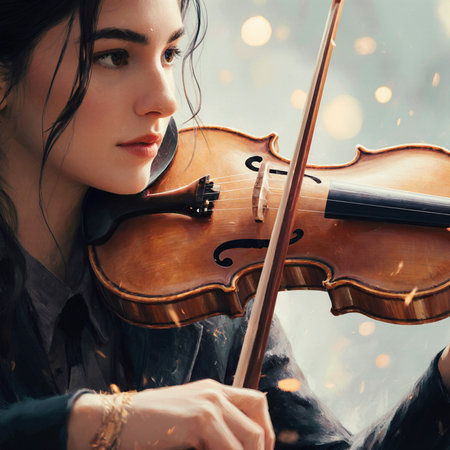 Oil painting of wildflowers and meadow in the countryside on canvas.の素材