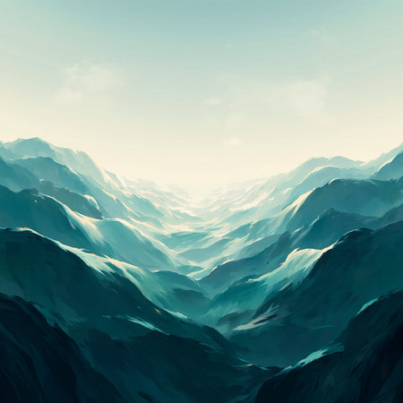 Mountain landscape. 3D illustration. Can be used as a backgroundの素材