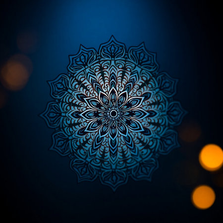 Mandala. Ethnic decorative element. Hand drawn backdrop. Islam, Arabic, Indian, ottoman motifs. Boho style.の素材