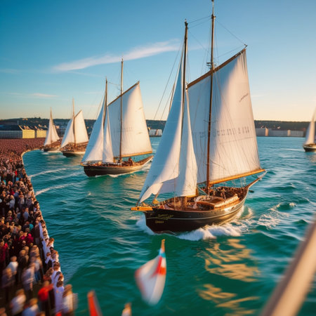 The Tall Ships Parade in Copenhagenの素材