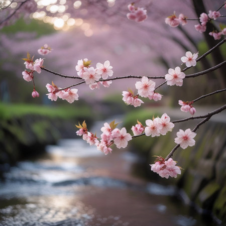 cherry blossom, sakura, cherry blossom in springの素材