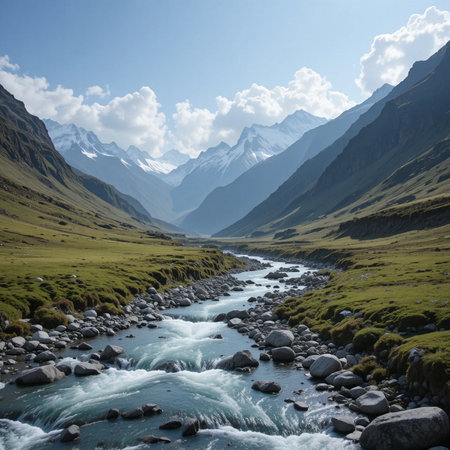 Tien Shan mountains, Ak-Shyrak Region, Kyrgyzstanの素材
