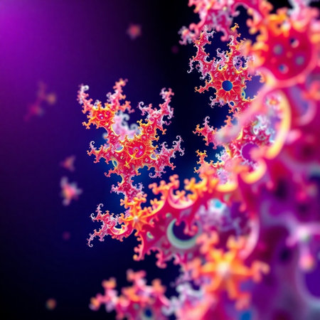 3d illustration of virus over dark background with glowing light effects.の素材