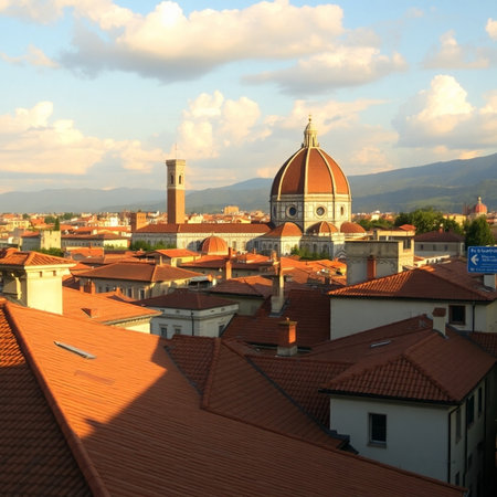 Cityscape of Florence, Tuscany, Italy, Europe.の素材