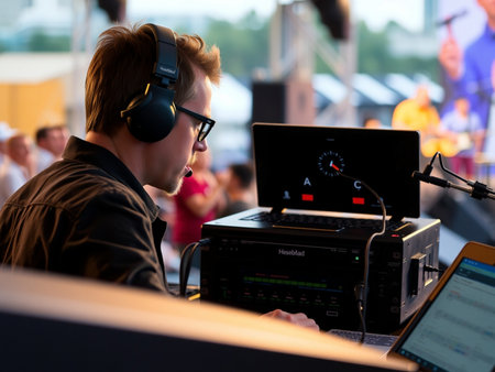 The Kieler Woche is performing on the HÃÂ¶rn Stageの素材