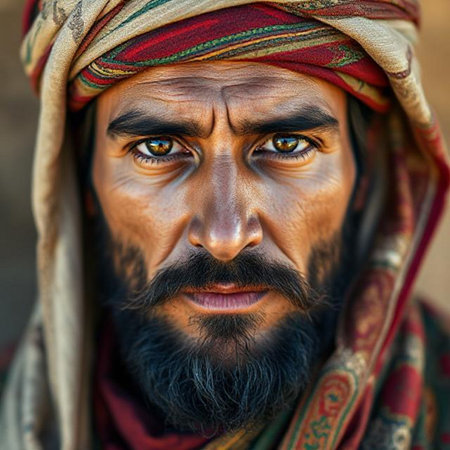 Portrait of a Sadhu at Pushkar, Rajasthan, Indiaの素材