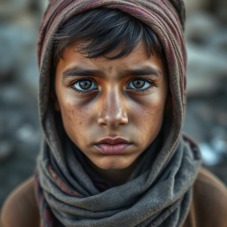 Portrait of a poor boyの素材