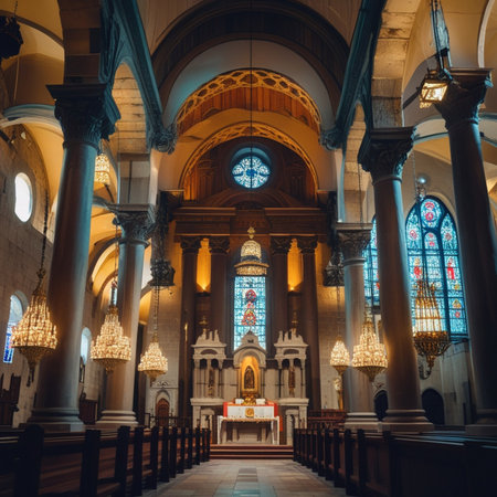 Interior of the Church of Our Lady of the Immaculate Conceptionの素材