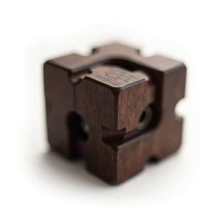 Wooden pencil sharpener isolated on a white background. Studio shot.の素材