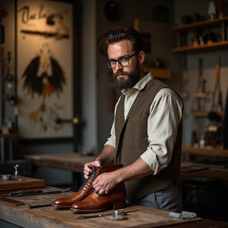 Portrait of beautiful young woman with bouquet of flowers in autumn parkの素材