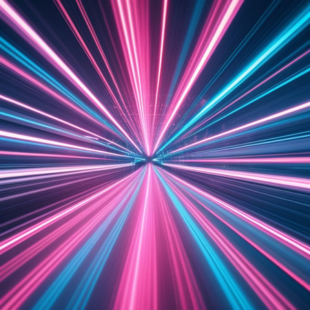 abstract background of speed motion in the tunnel, computer generated imagesの素材