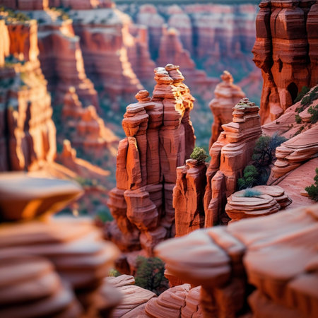 View of the Hoodoos of Capitol Reef National Park, United Statesの素材