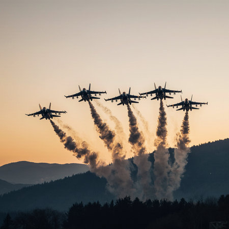 Airshow in the Moscow regionの素材