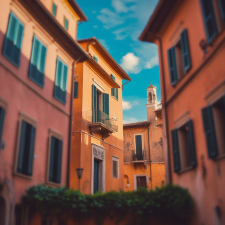 Architecture of the city of Bologna, Italy.の素材