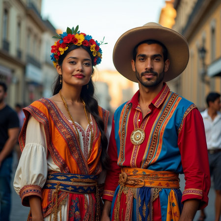 Participants of the celebration of Maslenitsa in Krakowの素材