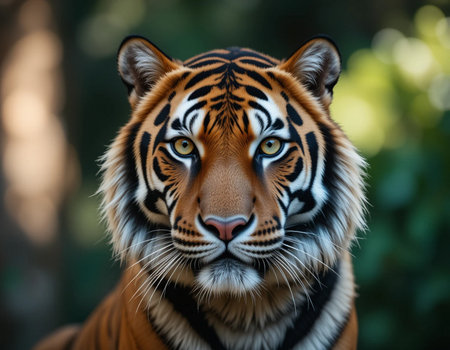Close up of a tiger, Panthera tigris altaicaの素材