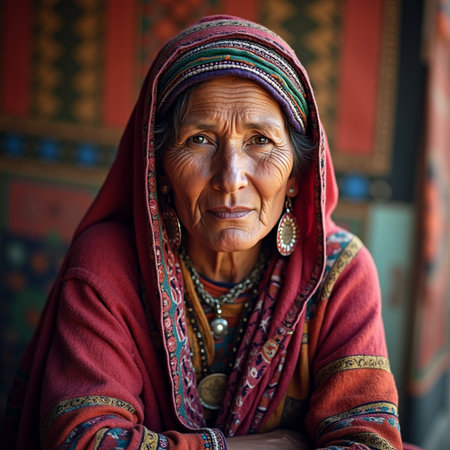 Portrait of an old womanの素材