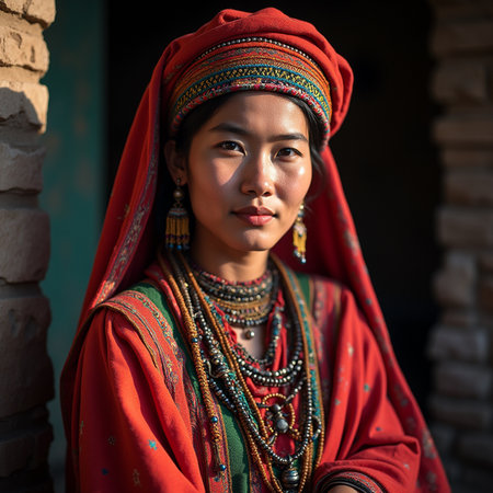 Unidentified Nepalese womanの素材