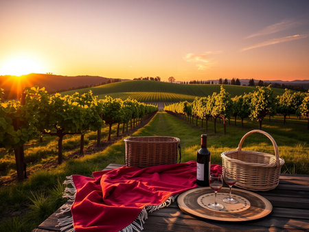 Wine tasting in Chianti region, Tuscany, Italyの素材