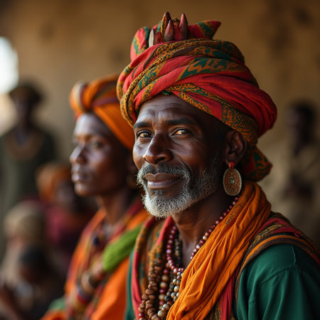 Unidentified Indian man in traditional clothes in Pushkar, Rajasthan, India.の素材