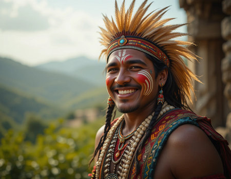 Portrait of an Indian manの素材