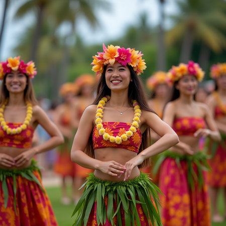 Unidentified Thai students 4 - 8 years old in ceremony uniform during sport parade in ko samui, Surat Thani, Thailand.の素材