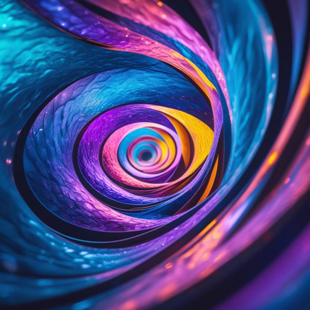 abstract fractal. Fractal art background for creative design. Decoration for wallpaper, desktop, poster, cover booklet. Print for clothes, t-shirt. creative illustration for designの素材