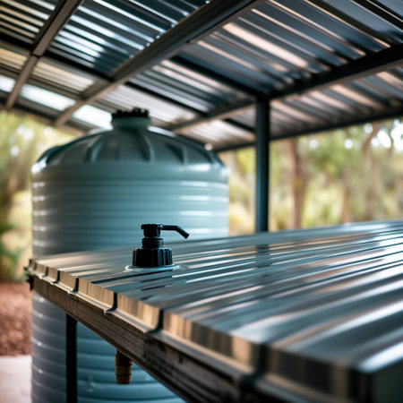 Water dispenser with stainless steel tank in the farm, stock photoの素材