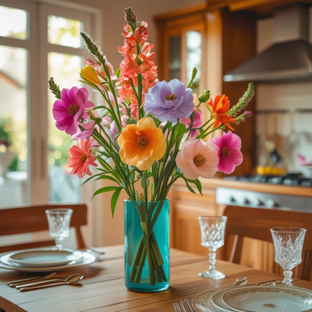 Beautiful night view of a classic house in the garden at duskの素材