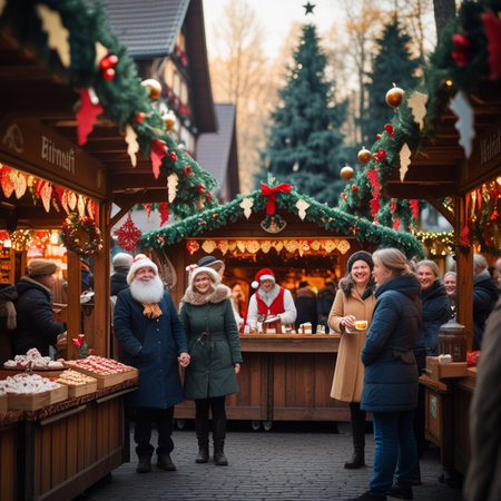 Traditional christmas market in Munich.の素材