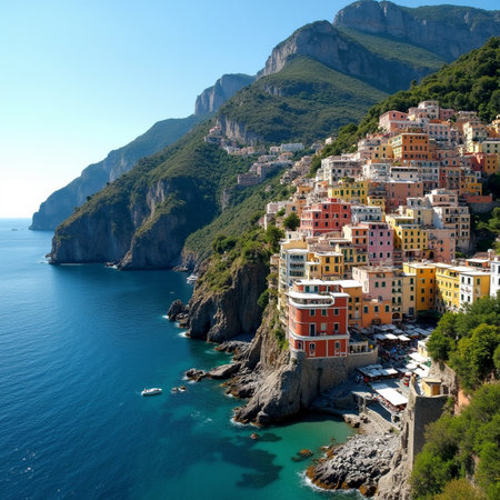 Manarola, Cinque Terre National Park, Italyの素材