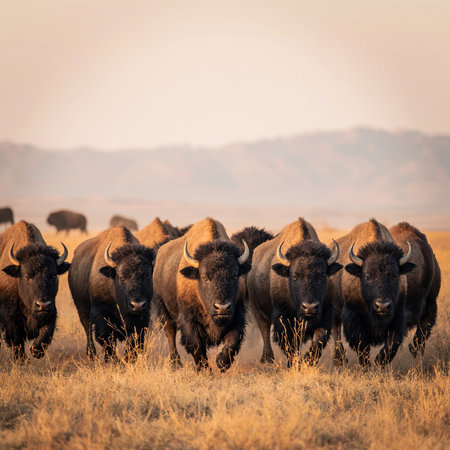 Bison in the Okavango Delta - Moremi National Park in Botswanaの素材