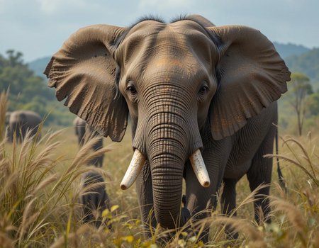 Elephant in Chobe National Park, Botswana, Africa.の素材