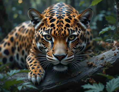 Jaguar (Panthera Panthera onca)の素材