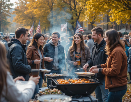 People gather outside Gucci fashion show building for Milan Women's Fashion Week in Milan.の素材