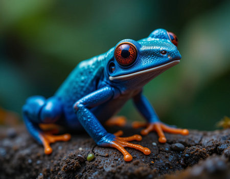 Blue Tree Frog (Agalychnis callidryas)の素材