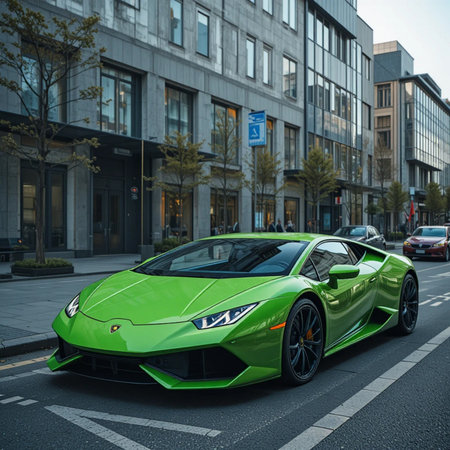 Lamborghini Huracan in Frankfurt, Germanyの素材