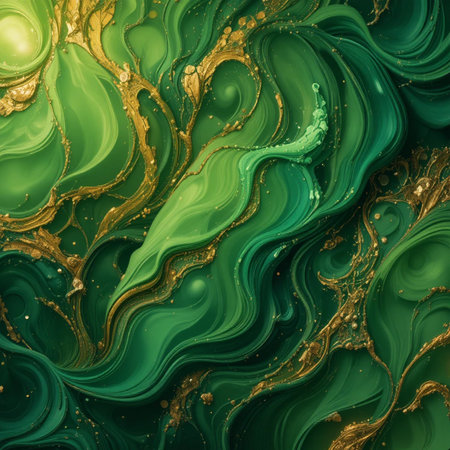 Marble abstract acrylic background. Marbling artwork texture. Agate ripple pattern. gold powder.の素材