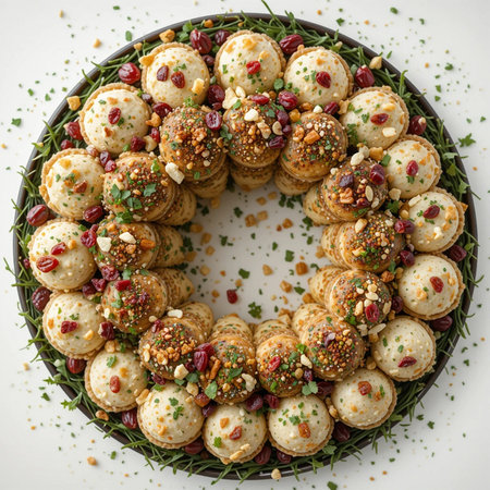 Indian sweets with sesame, raisins and nuts on a white backgroundの素材