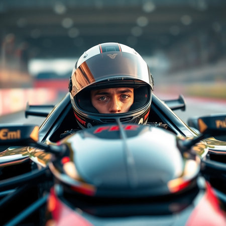Felipe Massa of Scuderia Ferrari F1 races on training session in Jerez de la Frontera, Spainの素材