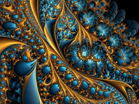 Fractal artwork for creative design, art and entertainment. Computer generated graphics.の素材