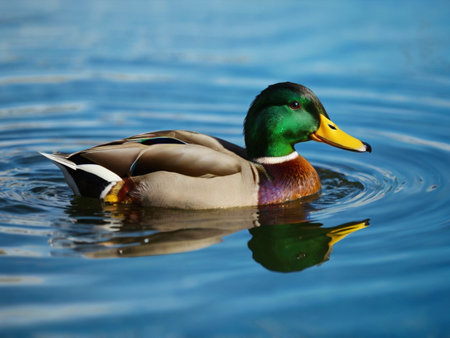 Mallard Duck (Anas platyrhynchos)の素材