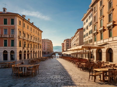 Rovinj, Croatia. Streets and architecture of Rovinj.の素材