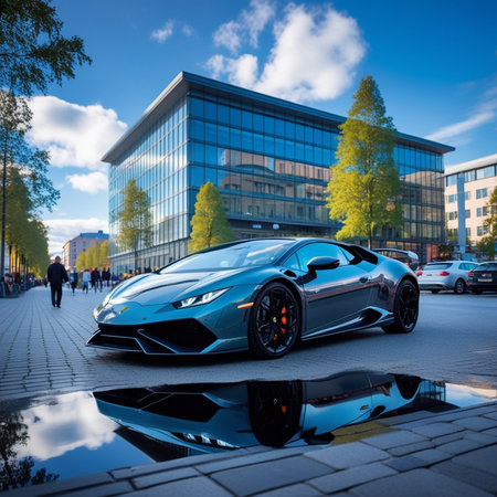 Lamborghini Huracan in Frankfurt, Germanyの素材